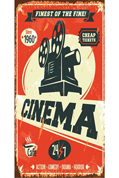 hediyeniburadabul Cinema - Poster retro din lemn – Colecție specială – Hbb
