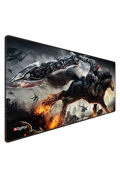 Digipod لوحة ماوس ألعاب مقاس 90x40 Xxl لوحة ماوس ألعاب كبيرة بقاعدة مضادة للانزلاق بسمك 4 مم