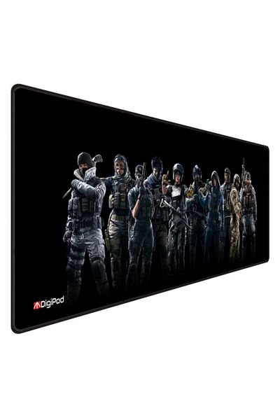 Digipod لوحة ماوس ألعاب مقاس 90x40 Xxl لوحة ماوس ألعاب كبيرة بقاعدة مضادة للانزلاق بسمك 4 مم