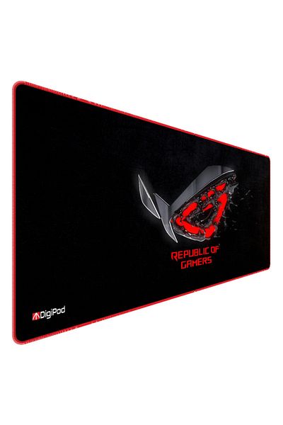 Digipod لوحة ماوس ألعاب مقاس 90x40 Xxl لوحة ماوس ألعاب كبيرة بقاعدة مضادة للانزلاق بسمك 4 مم
