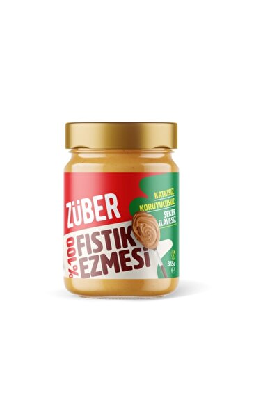 Züber %100 Fıstık Ezmesi Sağlıklı Fıstık Ezmesi Doğal Ezme 315 Gr