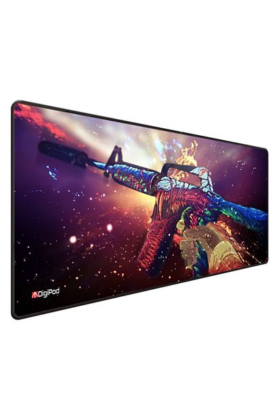 Digipod لوحة ماوس ألعاب مقاس 90x40 Xxl لوحة ماوس ألعاب كبيرة بقاعدة مضادة للانزلاق بسمك 4 مم
