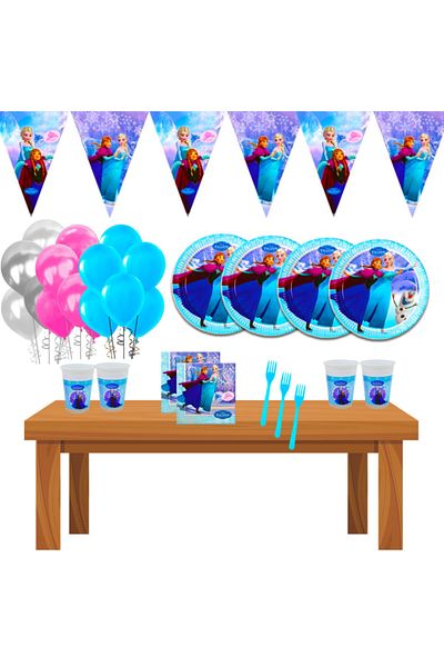 Frozen Frozen Birthday Party Supplies Ornaments Set for 32 People