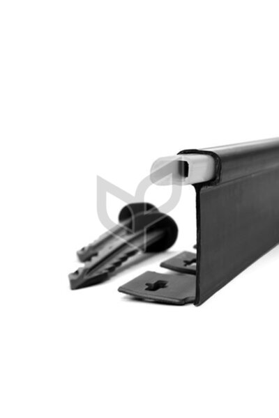 Ekoplas Çim Sınırlayıcı - Ayırıcı 25m Düz Siyah - Plastik Bordür - Taş Ayrıcı...