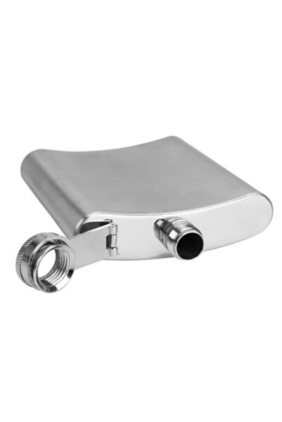 Tam12 266ml 9 oz Silver Stainless Steel, Camping Beverage Hip Flask