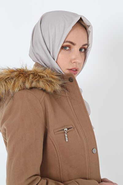 KMKkombin Γυναικεία νεανική αθλητική ζώνη με φερμουάρ Λεπτομερή κοντό παλτό από κασμίρ