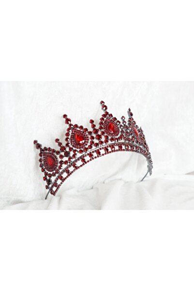 YAĞIZ BİJUTERİ Μπορντό Νυφικό Στέμμα