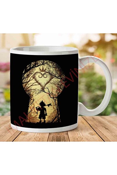ART HEDİYE كوب بطبعة جانبية من Kingdom Hearts Art Forest Lockiki