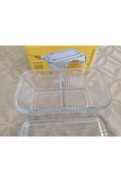Paşabahçe P.Garden Glass Storage Container with Compartments
