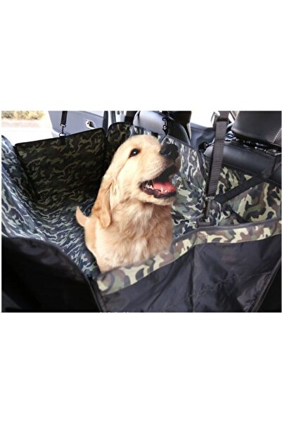 BE ACTİVE Araç Içi Arka Koltuk Köpek Havuzu Şiltesi Örtüsü Kamuflaj Desenli K...