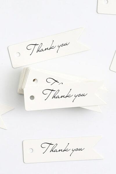 Dekorden Label, Thank You 100 Pieces