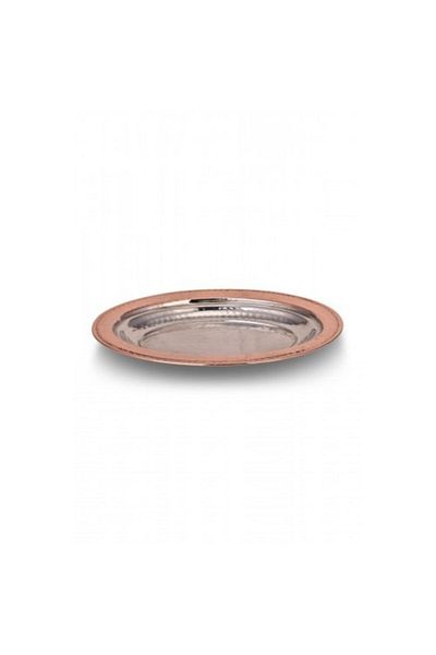 TURNA BAKIR Infantry Iskender Kebab Boat Presentation Plate 25 Cm Hand Forged Red Turna4418-1