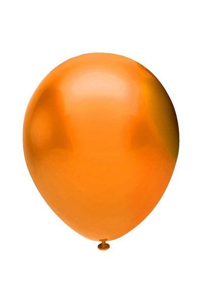 BEST PARTİ Metallic 12'' Orange Balloon 10 Pieces