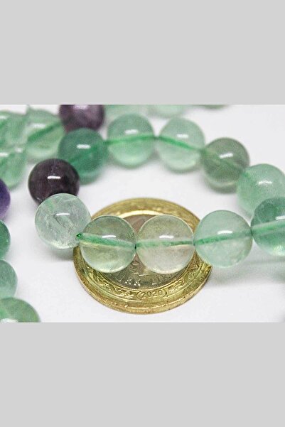 Yasamtohumu Niz perli od fluoritnog kamena 10 mm