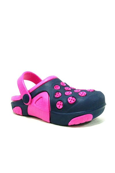 AKINAL Navy Blue Fuchsia Anatomical Children's Slippers Sandals