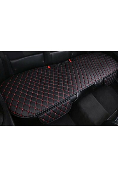 Genel Markalar Reno Megan 2l Koltuk Minderill Siyah Deri Kırmızı Nakış Yastık...