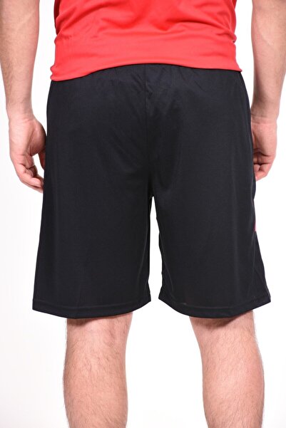 Lotto Erkek Şort Futbol Antreman Cepsiz Siyah Astarlı R2270