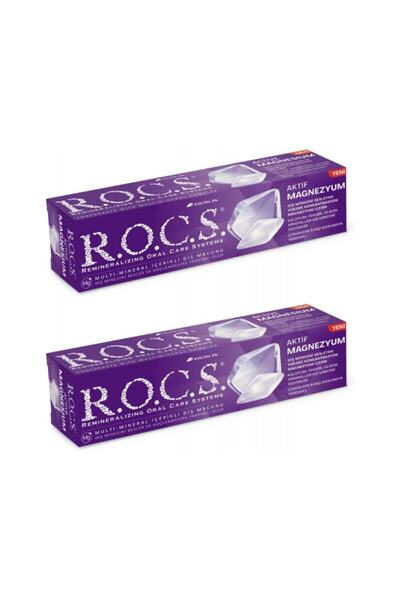 R.O.C.S. Rocs Aktif Magnezyum Diş Macunu 75ml (2 Adet)