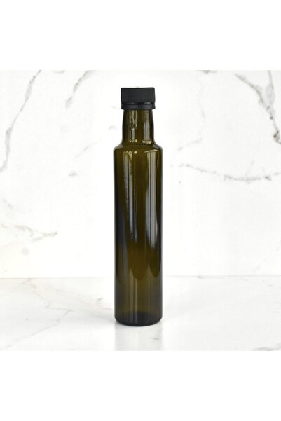 Densa Essential زجاجة زيت زيتون زجاجية بغطاء أسود سعة 250 مل مفردة