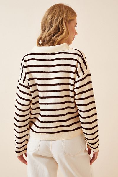 Happiness İstanbul Pullover - Beige - Regular Fit