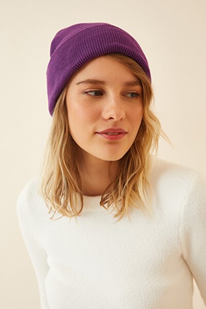 Happiness İstanbul Beanie - Purple - Casual