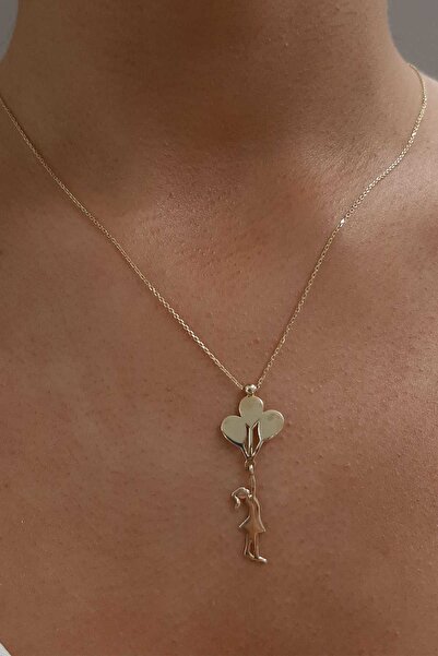 Fiyonk Kuyumculuk 14 Ayar Altın Balonlu Kız Kolye