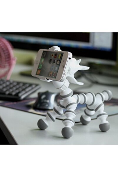 CMT Beyaz At Tasarımlı Telefon Tutucu Tripod