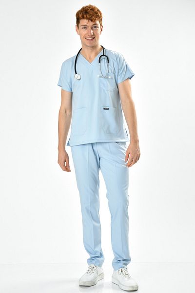 Owlet Medikal Set uniformă chirurgicală Lycra Baby Blue