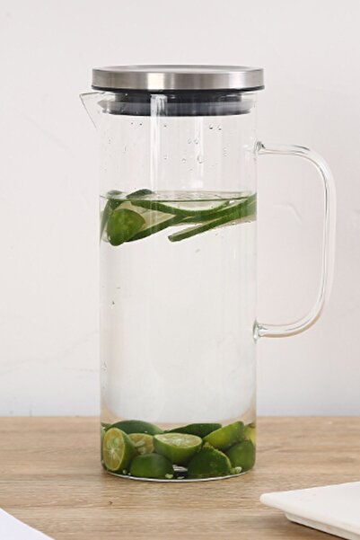 Genel Markalar Metal Kapaklı Claudie Cam Sürahi 1500 ml P/cam-400983