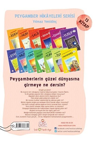 Nesil Çocuk Yayınları Nesil Yayınları Peygamber Hikayeleri Serisi 13 Kitap