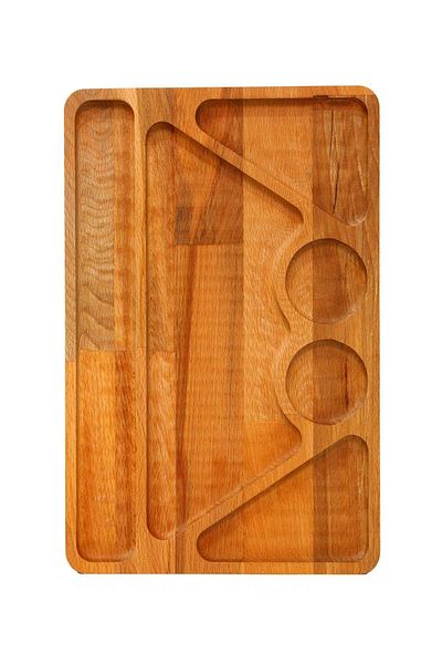 Raven Home Studio Solid Wooden Snack Bowl - Breakfast - Coffee - Fruit Presentation Plate Plate Natural