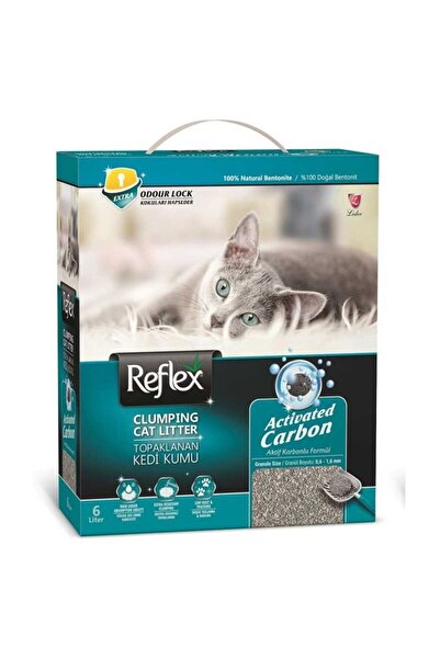 Reflex Aktif Karbonlu Topaklanan Kedi Kumu 10 Lt