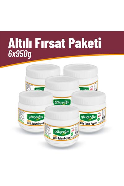 Gökçeoğlu Tulum Peyniri Gökçeoğlu Tam Yağlı Bitlis Tulum Peyniri 6?lı Fırsat ...