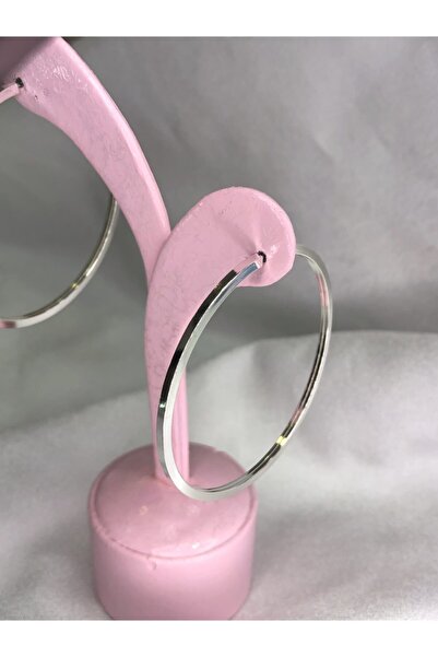 Selen’S Gümüş Kadın Büyük Boy Gümüş Halka Küpe