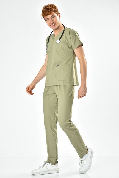 Owlet Medikal Σετ χειρουργικής φανέλας Lycra Çağla Green