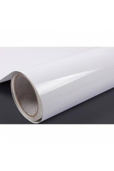AUTOFOLYO White Foil Glossy Lacquer Look Self Adhesive 100 cm X10 Meters