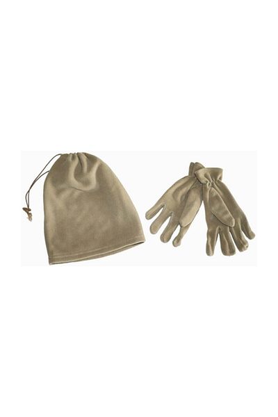 Ö ÖZMERT ASKERİ MALZEME Polar Neck Collar-polar Gloves Desert Color Khaki New