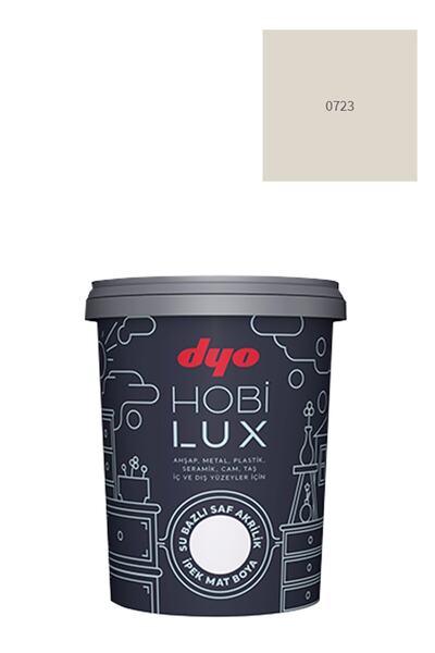 Dyo Hobilux Su Bazlı Saf Akrilik Ipek Mat Boya 0,9 Lt Hobi Boya 0723 Taş Sandık