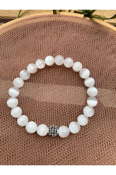 AYZE DOĞALTAŞ Selenite Bracelet - Elegant and Comfortable Design