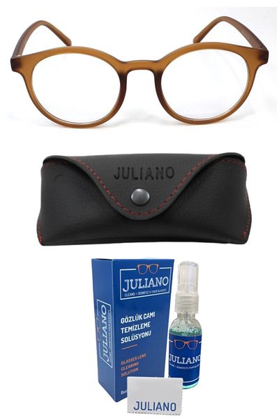 JULIANO Dark Brown Unisex Paris Blue Light Protection Glasses