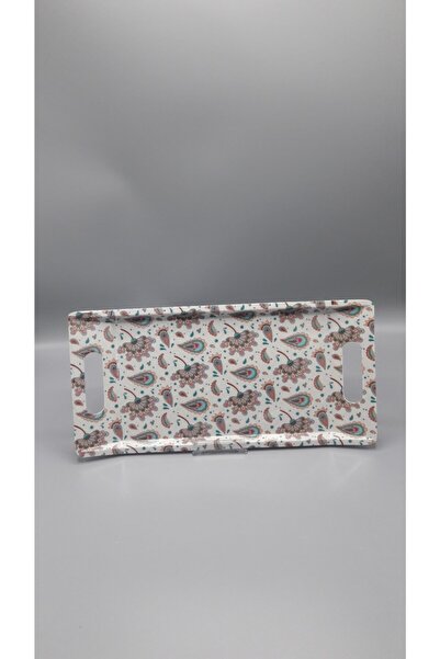 Morza Melamin Kulplu Kahve Tepsisi -18x37cm