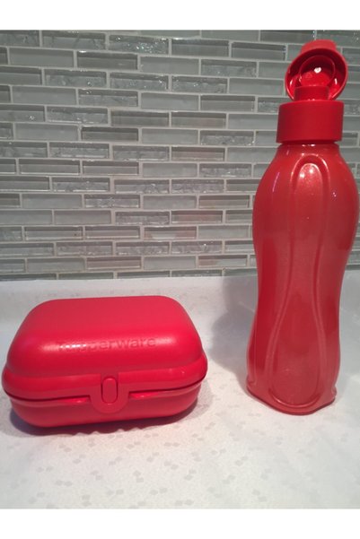 Tupperware 500 ml Glittery Red Eco Bottle Feeding Container