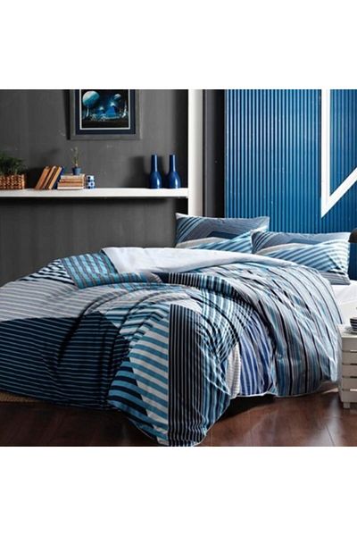 Taç Σετ Παπλωματοθήκη Μονό Atlantis Blue.