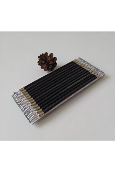 Shopiolog Μαύρη λαστιχένια πόρπη με γάντζο 12 τεμαχίων