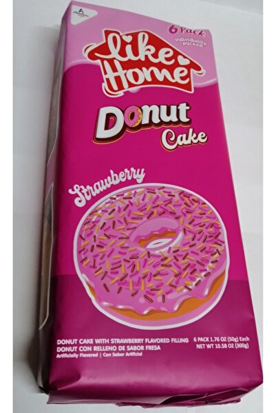 AMERICAN FOOD Like Home Donut Çilekli