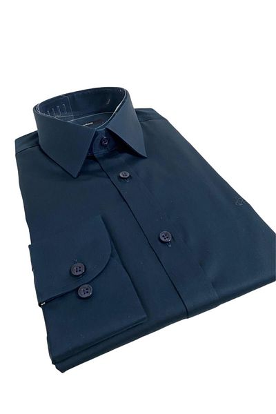 Sarar Πουκάμισο Elvio Slim Fit Navy Blue