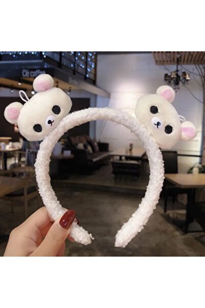 QUEEN AKSESUAR Χαριτωμένο αρκουδάκι βελούδινο αφράτο τρισδιάστατο στέμμα για ...