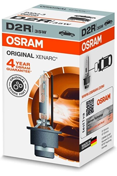 Osram 66250 D2r Xenon Far Ampulü Orjinal Uzun Ömürlü 12 Volt 35w