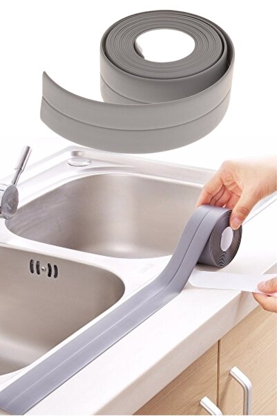 Buffer Gri Su Sızdırmaz Banyo Mutfak Lavabo Küvet Izolasyon Şerit Bant