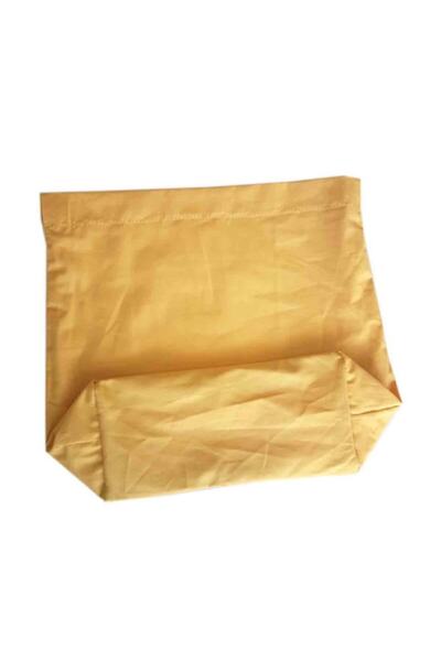 angel çanta aksesuar Örgü Çantaya Hazır Astar Tabanlı 22x12cm Hardal Sarı